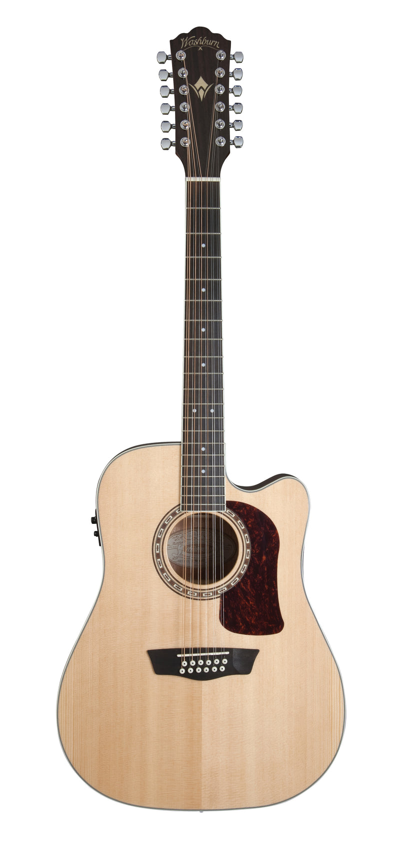 Washburn D10SCE-12 Heritage 10 Series Dreadnought (12 String) Cutaway Acoustic Electric Guitar