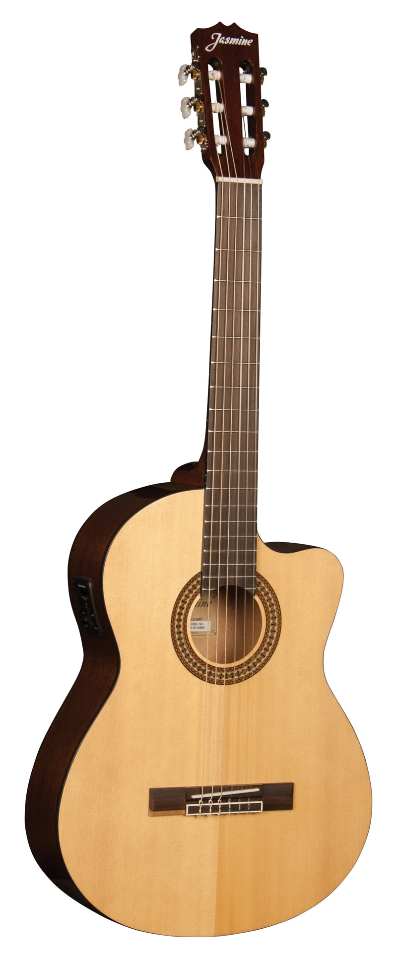 Jasmine JC25CE-NAT Classical Nylon String Acoustic Electric Guitar. Natural Finish