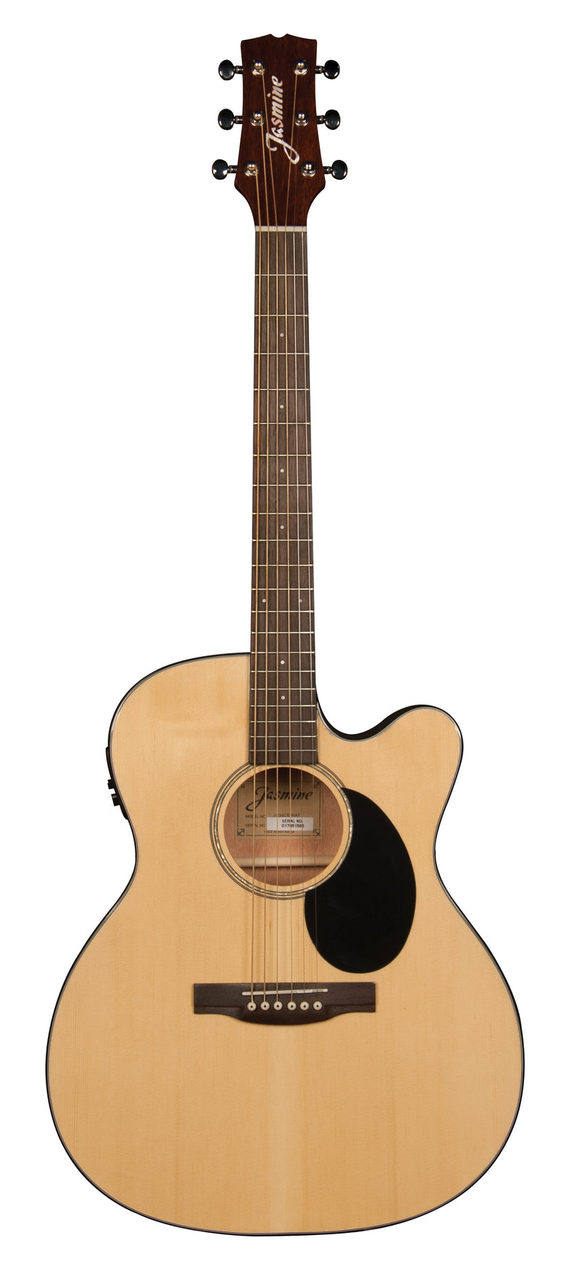 Jasmine JO36CE-NAT Orchestra Style Acoustic Electric Guitar. Natural Finish