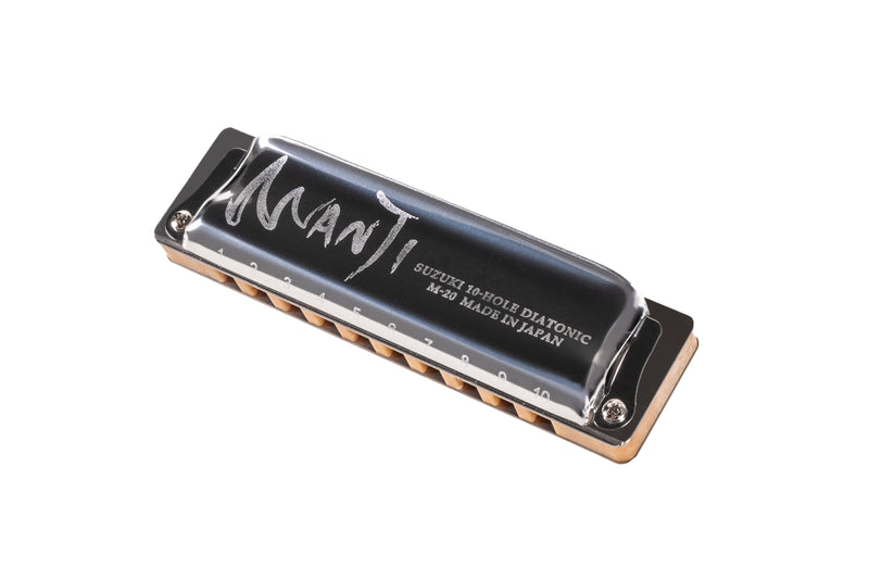 Suzuki M-20-LEb 10-Hole Manji Harmonica. Key of Low Eb