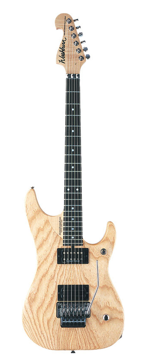 Washburn N4ESANM Nuno Bettencourt Double Cutaway Electric Guitar. Natural Swamp Ash