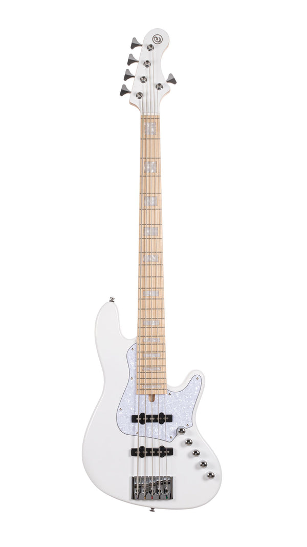 Cort NJS5WHT Elrick NJS-5 (5-String) Bass Guitar. White