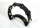 Rhythm Tech RT1010 Standard Tambourine. Black with Double Row Nickel Jingles