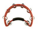 Rhythm Tech RT1030 Standard Tambourine. Red with Double Row Nickel Jingles