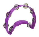 Rhythm Tech RT1280 Solo Tambourine. Purple with Single Row Nickel Jingles