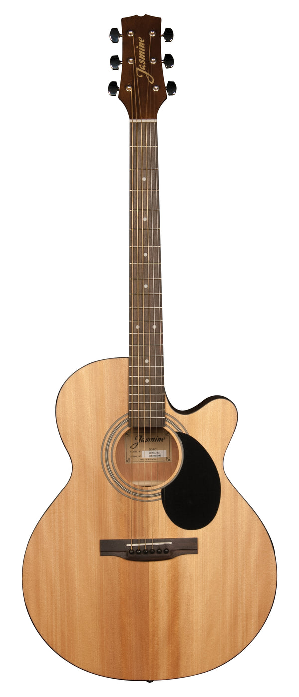 Jasmine S34C Orchestra Style Acoustic Guitar. Natural Finish