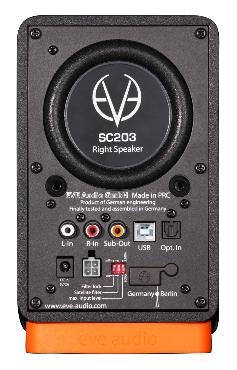 Eve Audio SC203-SET Stereo Loudspeaker System. 3"