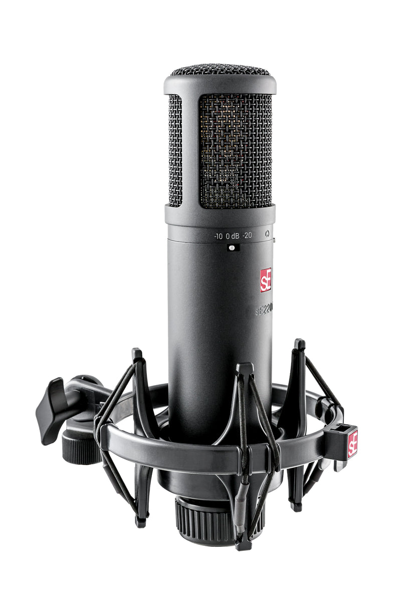 sE SE2200  Large Diaphragm Cardioid Condenser Mic with Shockmount & Filter