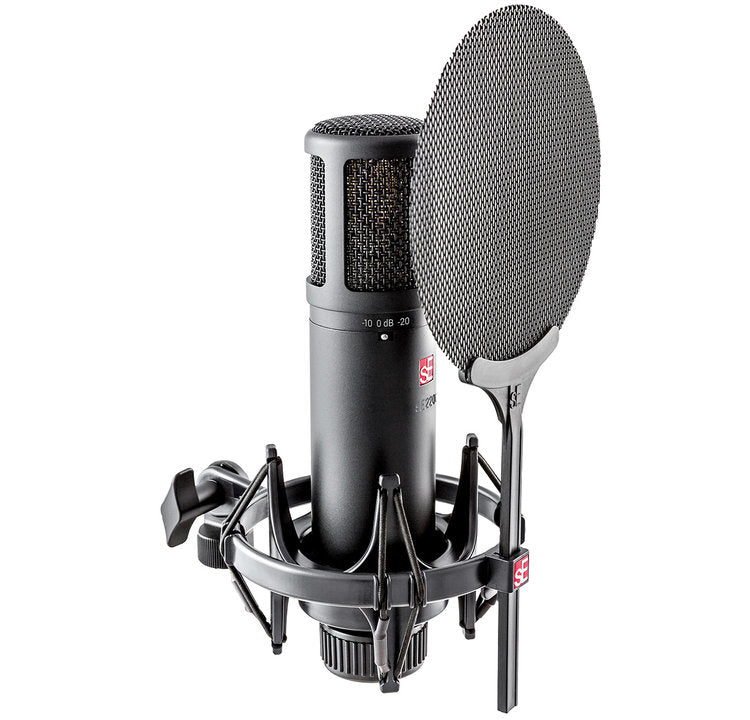 sE SE2200  Large Diaphragm Cardioid Condenser Mic with Shockmount & Filter