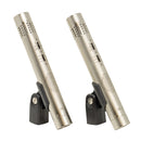 Sontronics STC-1S - Matched Stereo Pair of Condenser Microphones. Silver