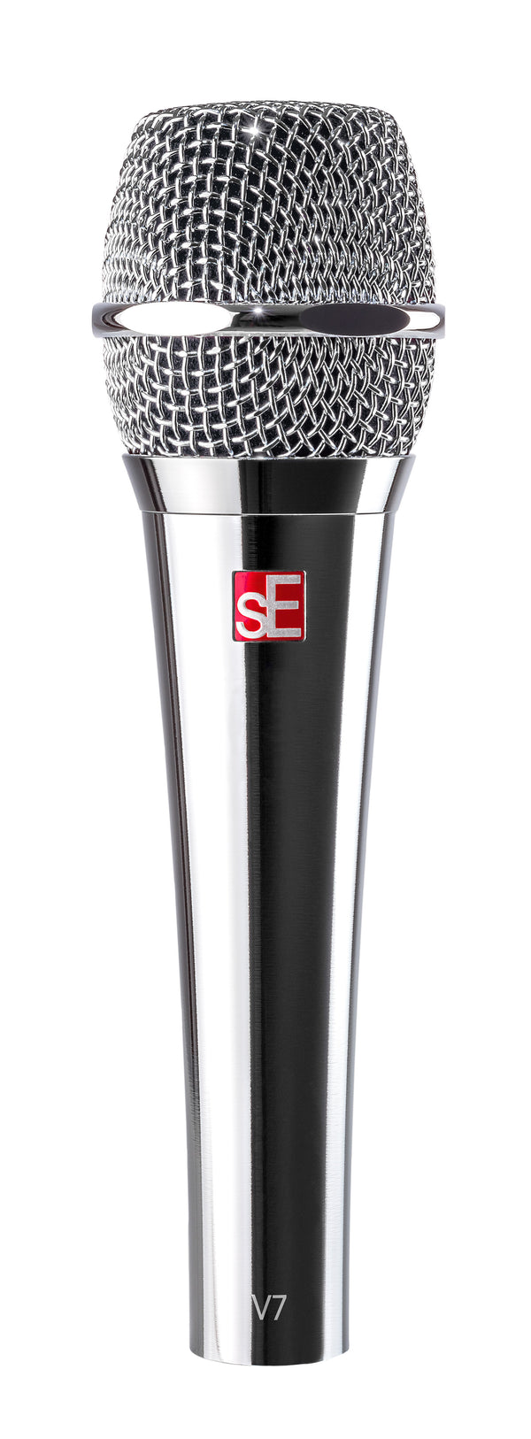 SE V7-CHROME Dynamic Supercardioid Vocal Microphone. Chrome