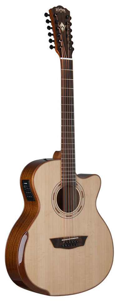 Washburn G15SCE-12 Comfort Deluxe Series Grand Auditorium (12 String) Acoustic Electric Guitar.