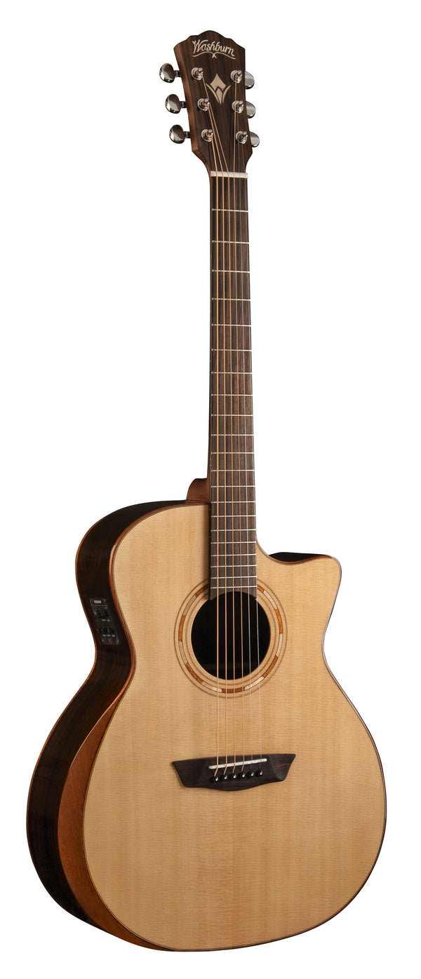 Washburn G20SCE Comfort 20 Series Grand Auditorium Cutaway Acoustic Eletric Guitar. Natural