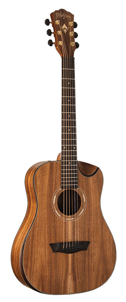 Washburn G-Mini 55 Comfort Series 7/8 Size Grand Auditorium Acoustic Guitar. KOA