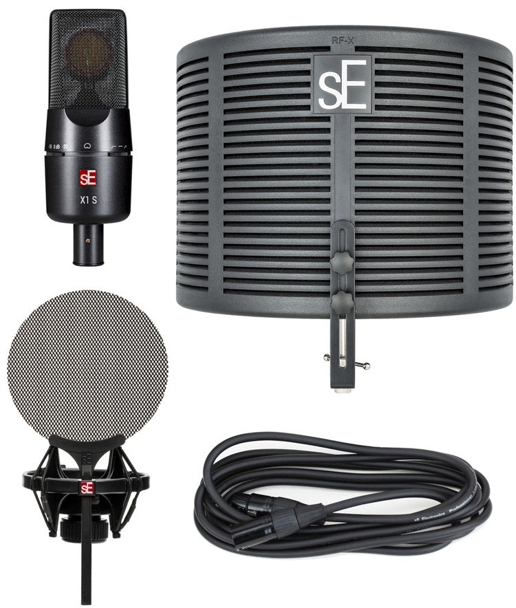 sE X1-S-STUDIO-BUNDLE  X1 S Microphone with Reflexion Filter X, Shockmount and Cable Bundle