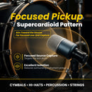CAD D108 Supercardioid Dynamic Kick Drum Microphone with Integrated Mount & Bag