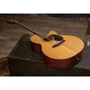 Jasmine S34C Orchestra Acoustic Guitar, Spruce Top, Sapele Back & Sides, Advanced X Bracing, Venetian Cutaway, Slim Neck, 25.5" Scale, Natural Finish, Chrome Tuners, Rich Balanced Tone