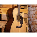 Jasmine S34C Orchestra Acoustic Guitar, Spruce Top, Sapele Back & Sides, Advanced X Bracing, Venetian Cutaway, Slim Neck, 25.5" Scale, Natural Finish, Chrome Tuners, Rich Balanced Tone